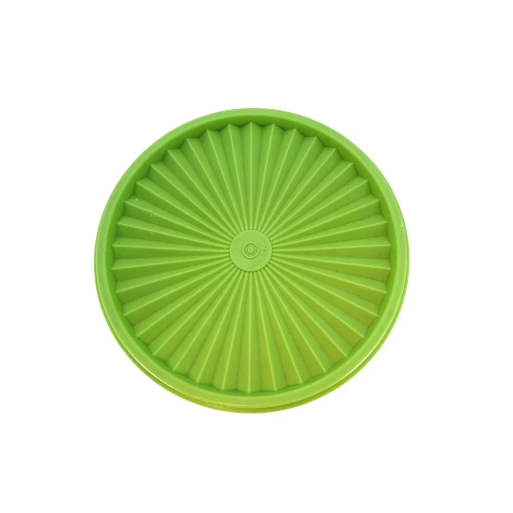 Tupperware Servalier Canister‎ 805-5 Green Excellent Sunburst Lid Vintage MCM